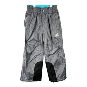 ZeroXposur Snow Pants Kids Size‎ 5/6 Insulated Water Resistant Gray Black